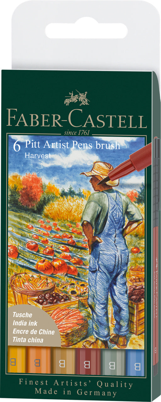 PITT ARTIST PEN SET 6 BUC CULORI TOAMNA 2022 FABER-CASTELL PITT ARTIST PEN SET 6 BUC CULORI TOAMNA 2022 FABER-CASTELL